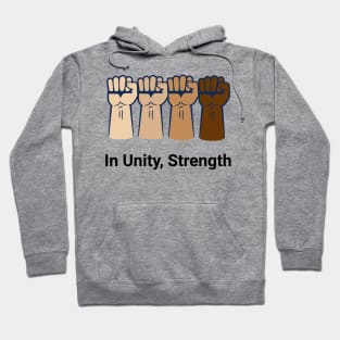 4 fists- In Unity, Strength Hoodie